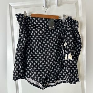 Stretch Challis High Rise Skort